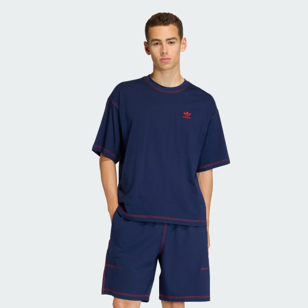 Blu T-shirt Trefoil Essentials