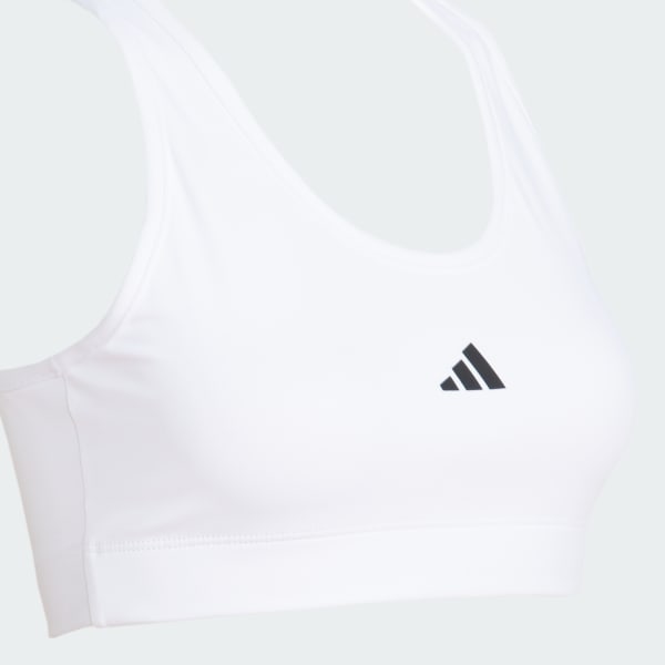 Branco Top Treino Basico Suporte Medio