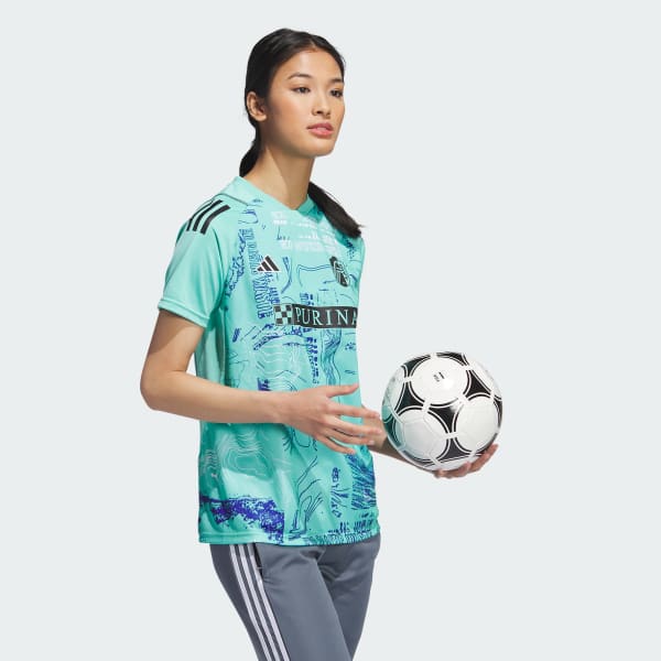 Youth adidas Green St. Louis City SC 2023 One Planet Replica Jersey