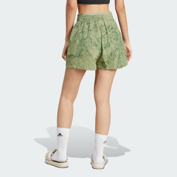 Green City Escape Woven Shorts