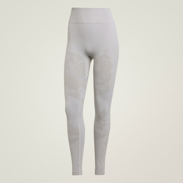 Grey adidas by Stella McCartney TrueStrength Seamless Yoga Leggings