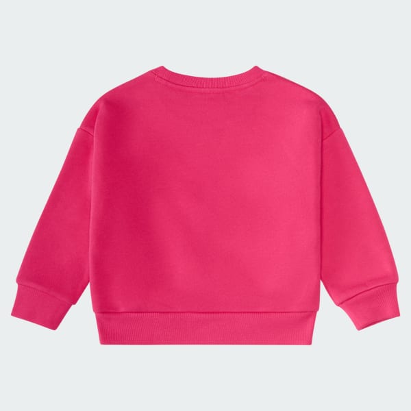 Pink 2-Piece Long Sleeve Fleece Pullover & Jogger Set