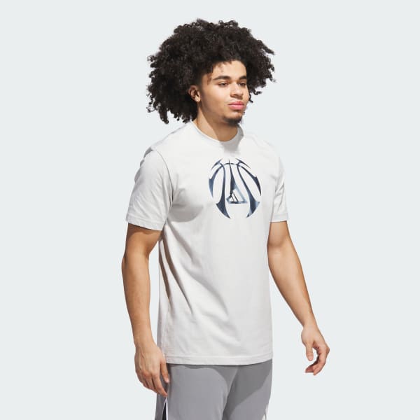 Grijs Millennium Hoops Graphic T-Shirt