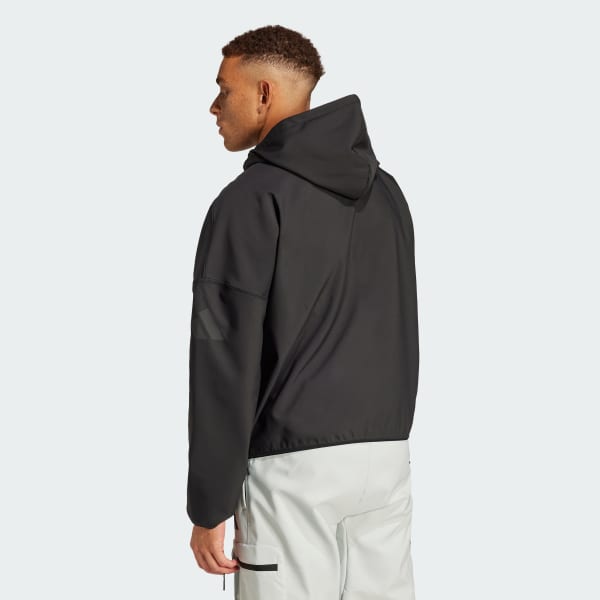Nero Felpa con cappuccio City Escape Premium Full-Zip