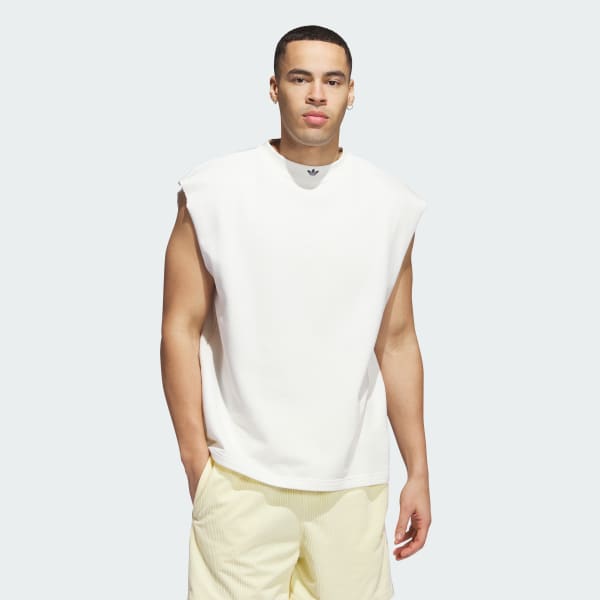White Basketball Warm-Up Sweatshirt