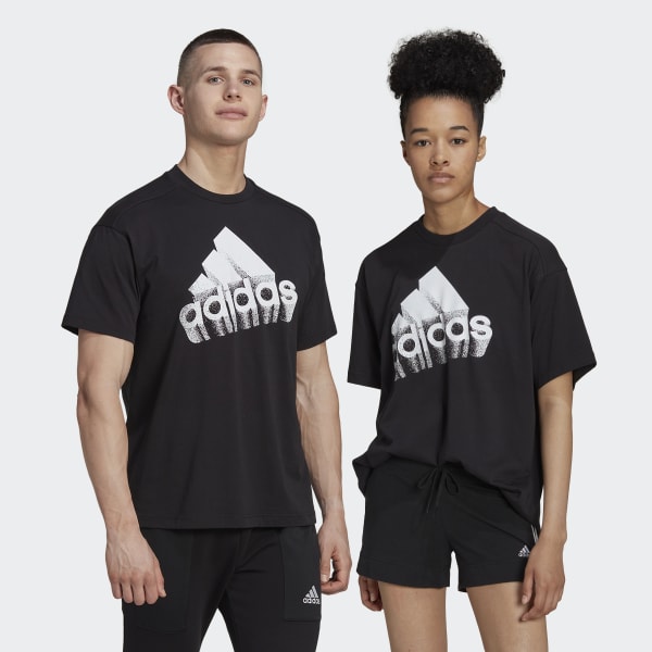 Schwarz Essentials Brand Love Logo T-Shirt – Genderneutral RB682