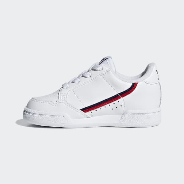 adidas continental 80's white scarlet collegiate navy