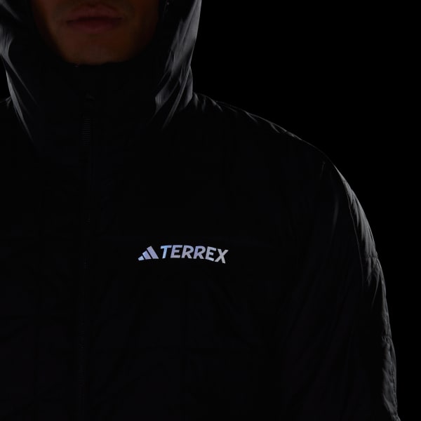 Jacket Hooded Terrex | adidas Hiking US Insulation Multi Black | - adidas Men\'s