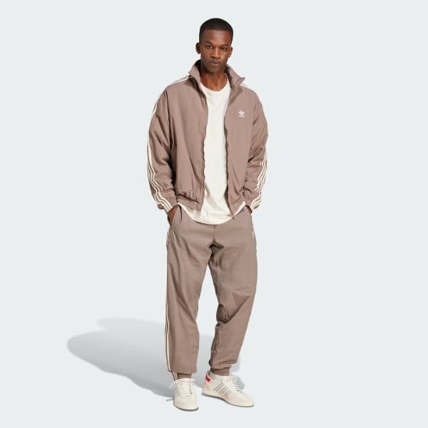 adidas Adicolor Woven Firebird Track Top - Brown | Free