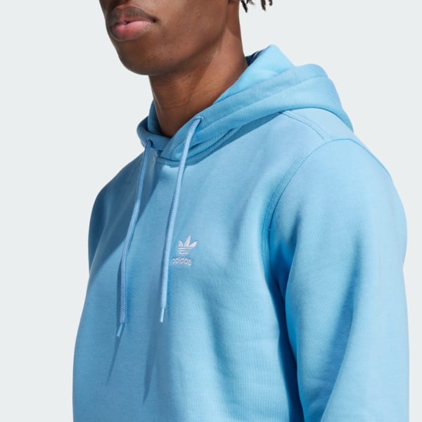 Adidas trefoil hoodie light blue new arrivals