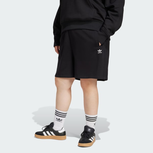 Negro Shorts Essentials Felpa Francesa (Tallas Grandes)