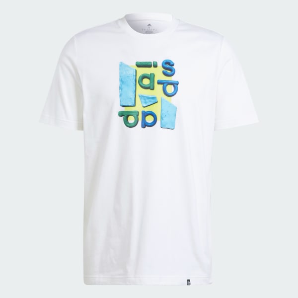 White Sportswear Photo Real Two-Tone Tee
