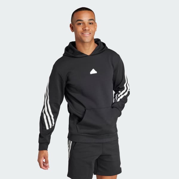 Black Future Icons 3-Stripes Hoodie
