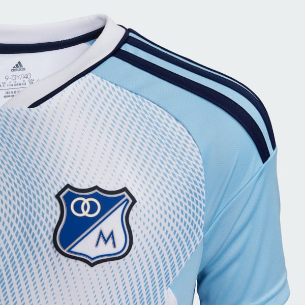 Gris Camiseta Visitante Millonarios FC 2023 Niños