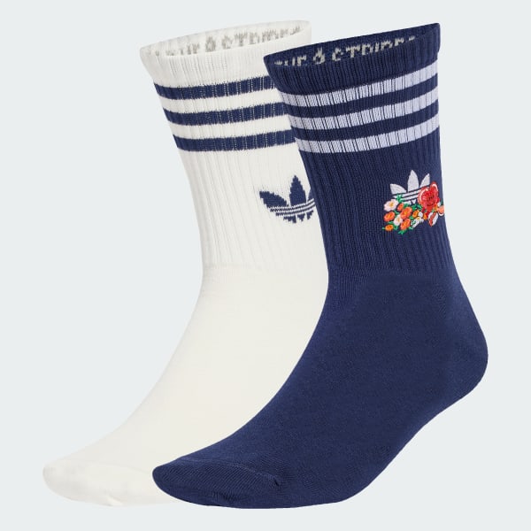 White adidas Originals x Made by Nelson Crew Socks 2 Pairs