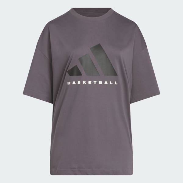 Grey adidas Basketball Tee (Gender Neutral)