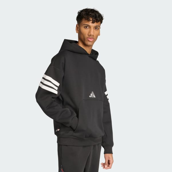 สีดำ เสื้อฮู้ด adidas Marvel Spider-man