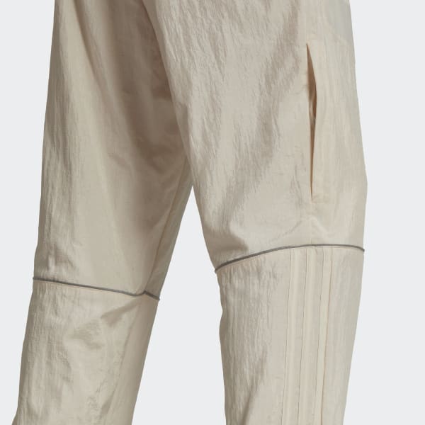 Beige Reveal Material Mix Trainingshose TK487