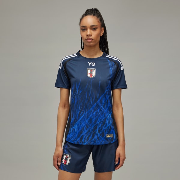 Blau Japan x Y-3 24 Heimtrikot Authentic