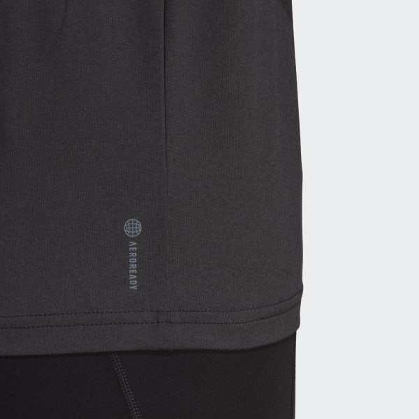 Black AEROREADY Train Essentials 3-Stripes Tee