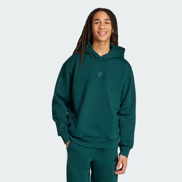 Gronn ALL SZN Fleece Hettegenser