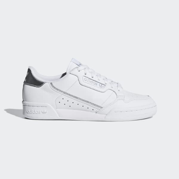 superficie Transitorio Tradicional Zapatillas Continental 80 blancas y plateadas para mujer | adidas España