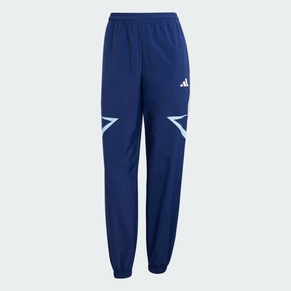 Blue Tiro Cut 3-Stripes Color Block Cuffed Pants