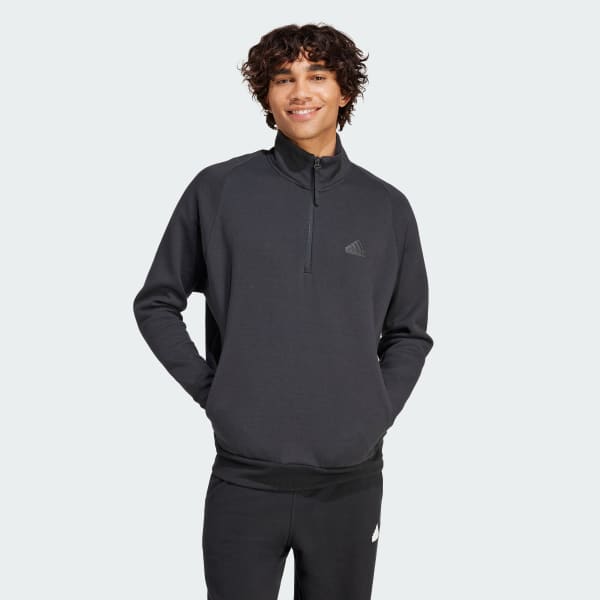 adidas Z.N.E. Half-Zip Sweatshirt - Black | adidas Thailand