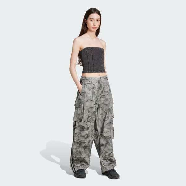 Preto Top Corset Washed-Out