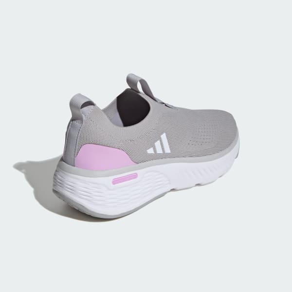 Adidas cloudfoam grey pink hot sale