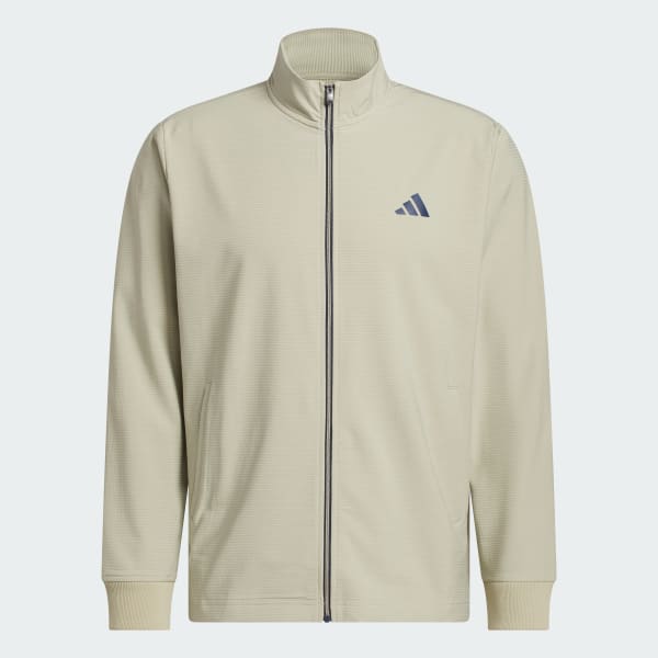 Brown Ultimate365 Textured Woven Full-Zip Jacket