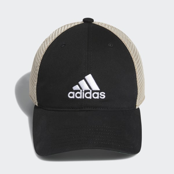 adidas Structured Mesh Snapback Hat - Black, men training