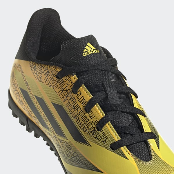 Dorado Zapatos de Fútbol X Speedflow. Messi.4 Pasto Sintético