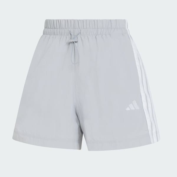 Grey Essentials 3-Stripes Lifestyle Woven Shorts
