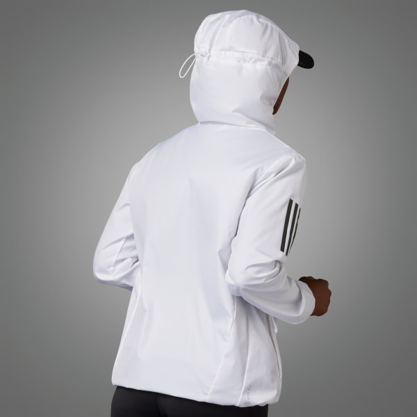 White 오운더런 후드 러닝 윈드브레이커