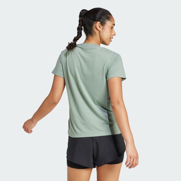 Green AEROREADY Train Essentials Minimal Branding Crewneck Tee
