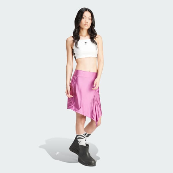 Lila Fashion Satin Minirock
