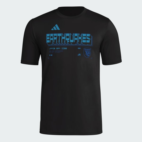 adidas LAFC Mens Short Sleeve Pregame T-shirt - Black | Free