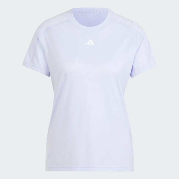 Purpura Polo AEROREADY Train Essentials Minimal Branding Cuello Redondo