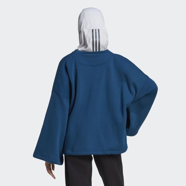Blue Studio Lounge Fleece Sweatshirt