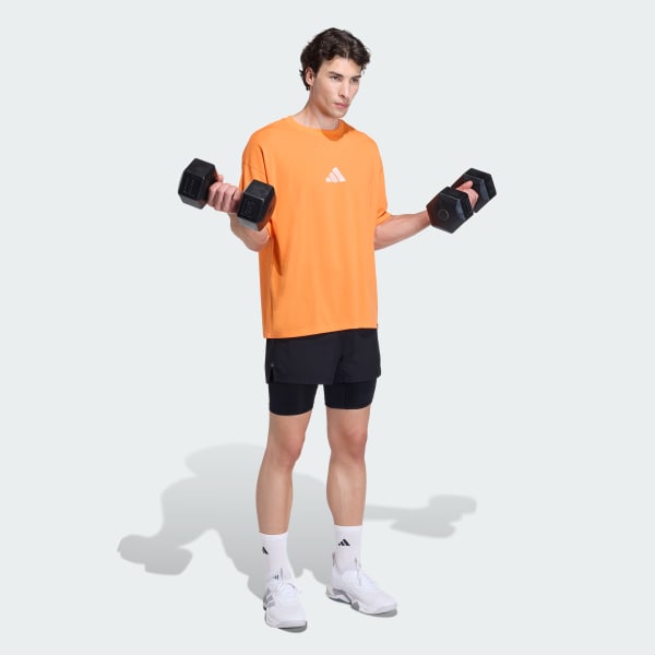 Naranja REMERA GRAPHIC CLIMACOOL POWER TRAINING