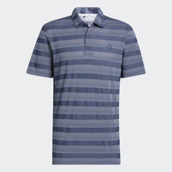 Blue Two-Color Stripe Polo Shirt
