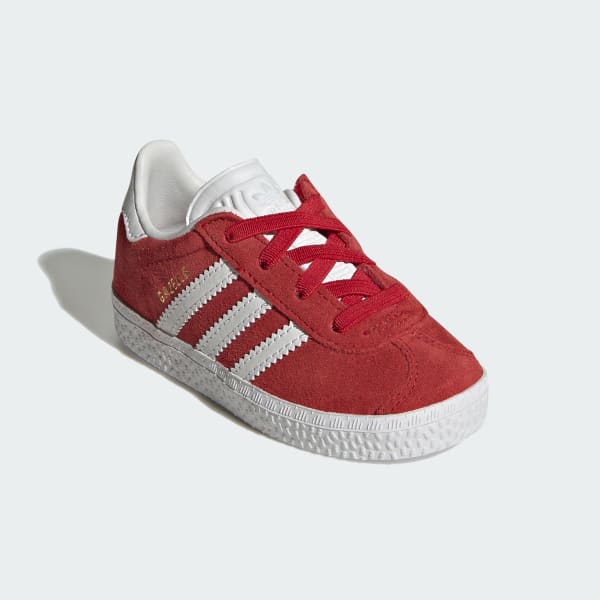 Red Gazelle Comfort Closure Elastic Laces Shoes Kids