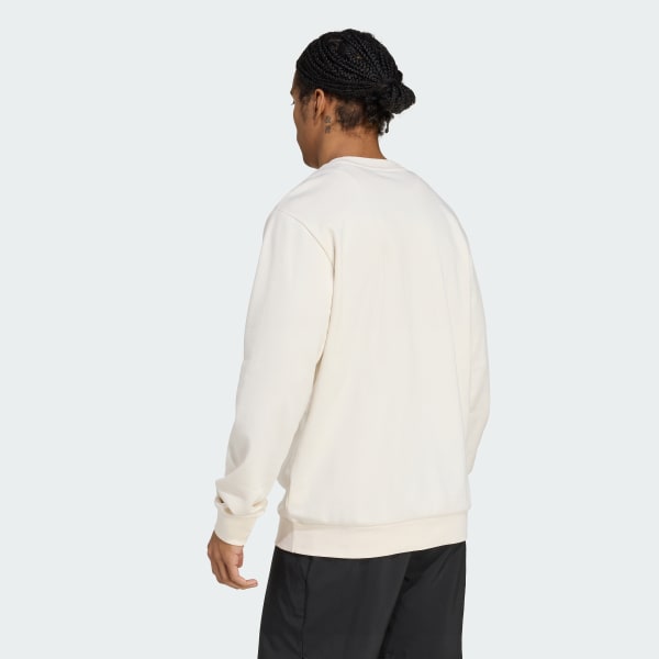 Bianco Felpa adidas Heritage Graphic Crew