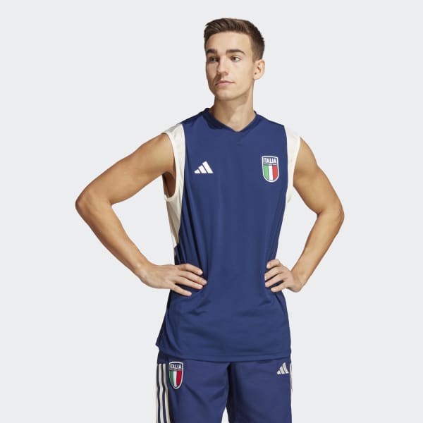 Niebieski Italy Tiro 23 Sleeveless Jersey