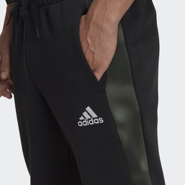 Preto Calças em Fleece Essentials TT328