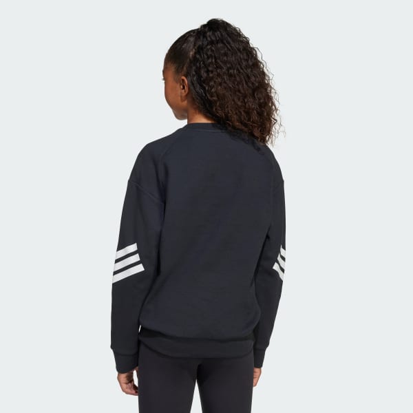 Negro Sudadera Future Icons 3 Franjas Niños