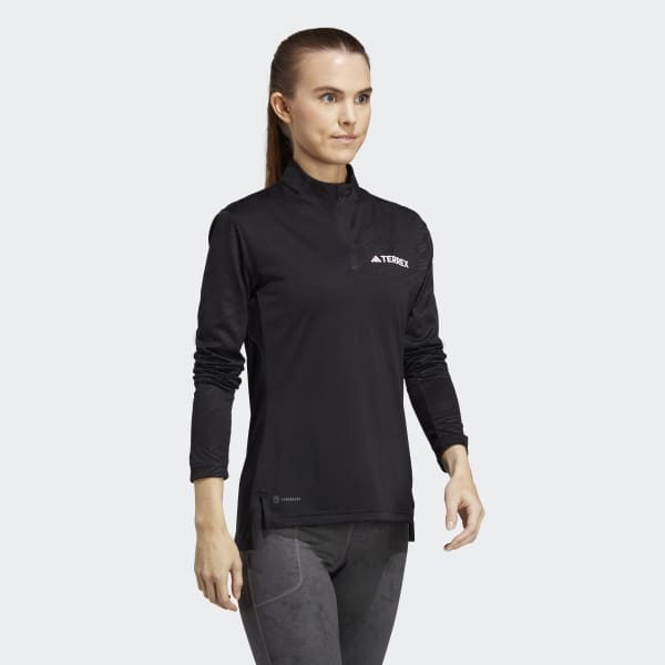 adidas Terrex Multi Half Zip Long Sleeve Tee Black adidas Canada