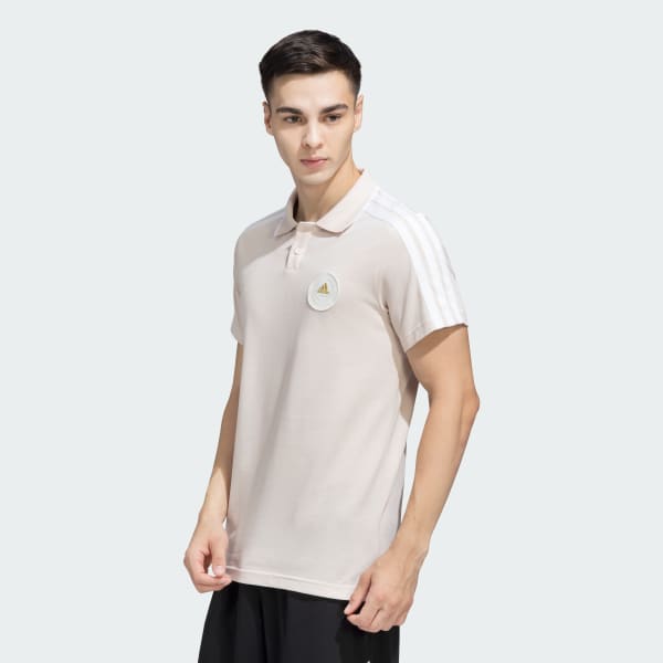 Pink Cut Pile Polo T-Shirt