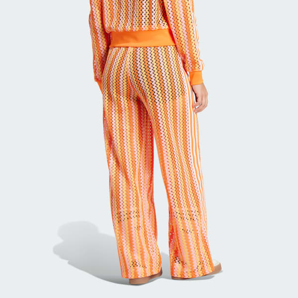 Ροζ adidas Originals Summer Glow Firebird Track Pants